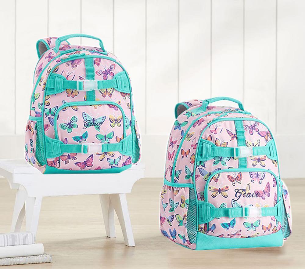 Mackenzie Pink Rainbow Butterflies Backpacks